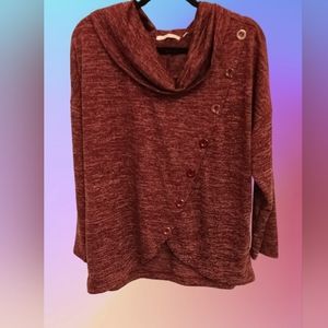By 'Notations' - Maroon Sweater Blouse